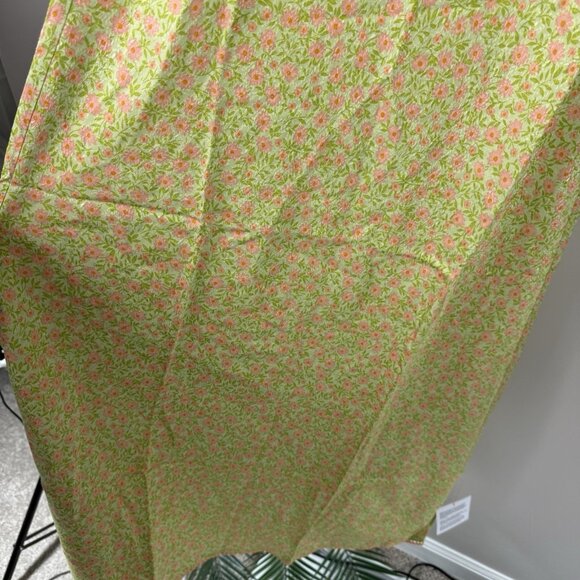 Topshop Slip Dress Floral Jacquard Midi Green Pink Size 4 Summer Wedding NWT - Picture 6 of 12